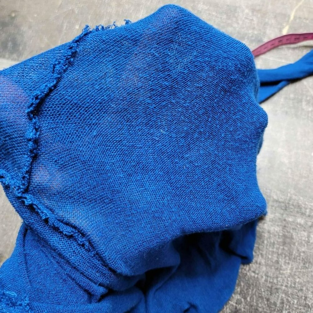 Free People blue lace see-through dress a size small - Picture 8 of 8